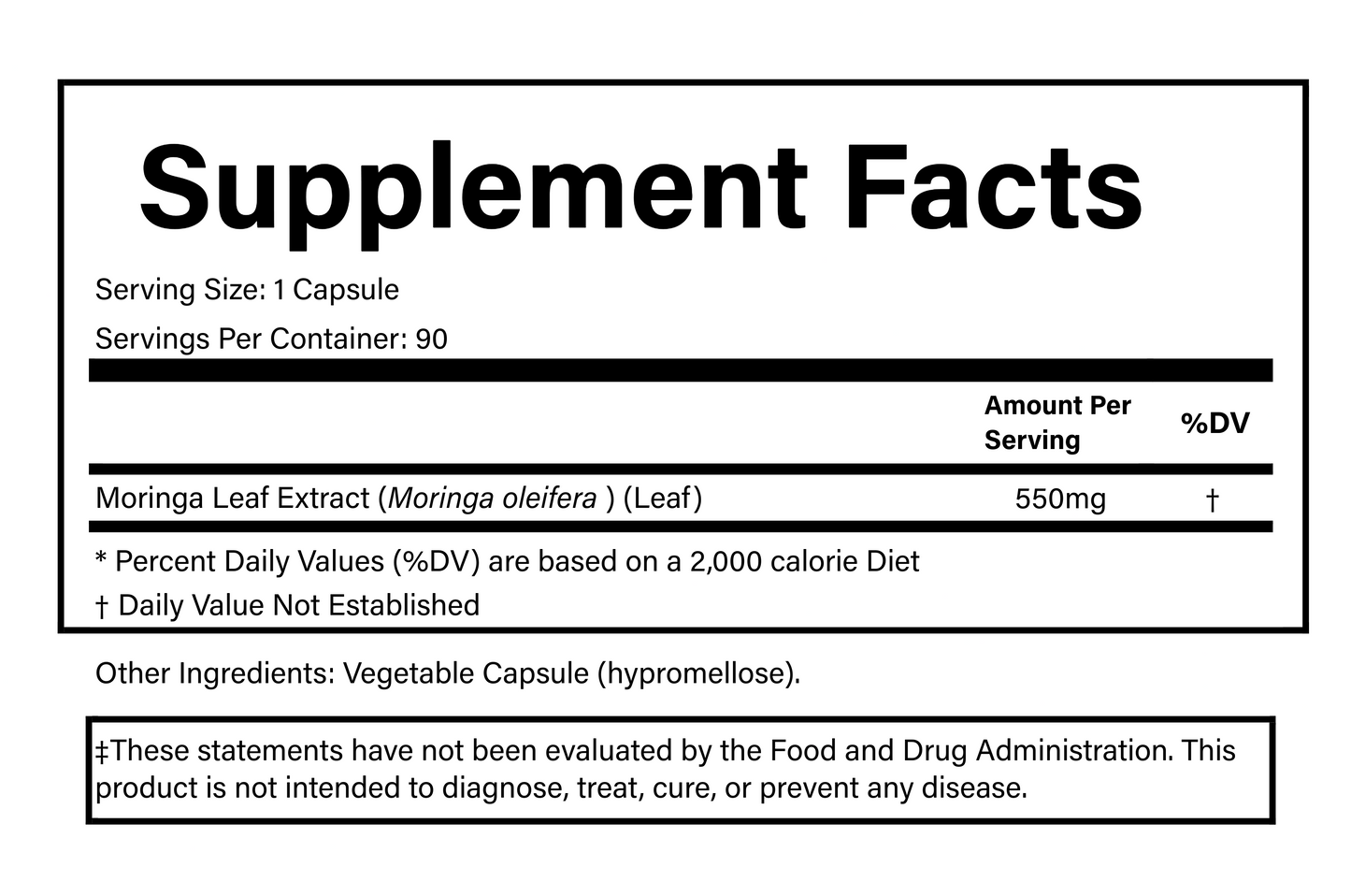 PURE® Moringa | 90 Capsules