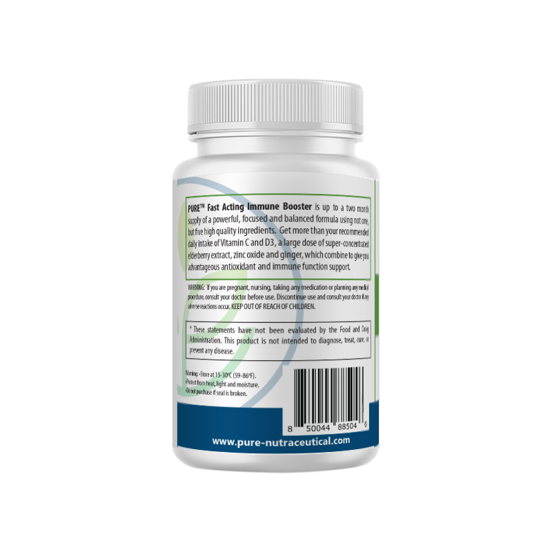 5 in 1 Immune Booster | Elderberry 1000mg, Vit C, D3, Zinc, 120 Caps!