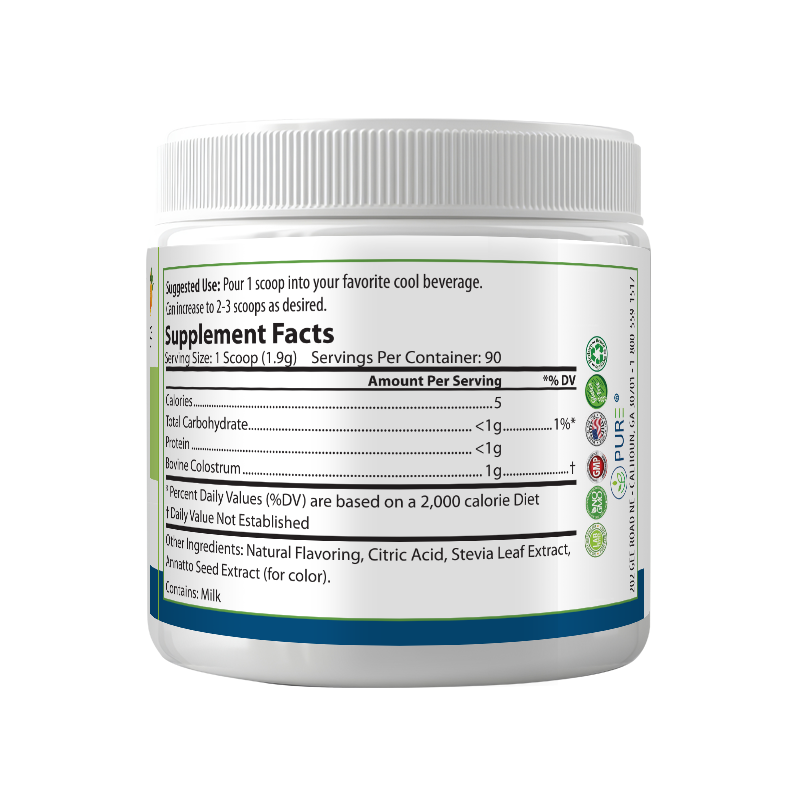 Bovine Colostrum | Immune, Gut Health, 90 Servings, 171g, USA!
