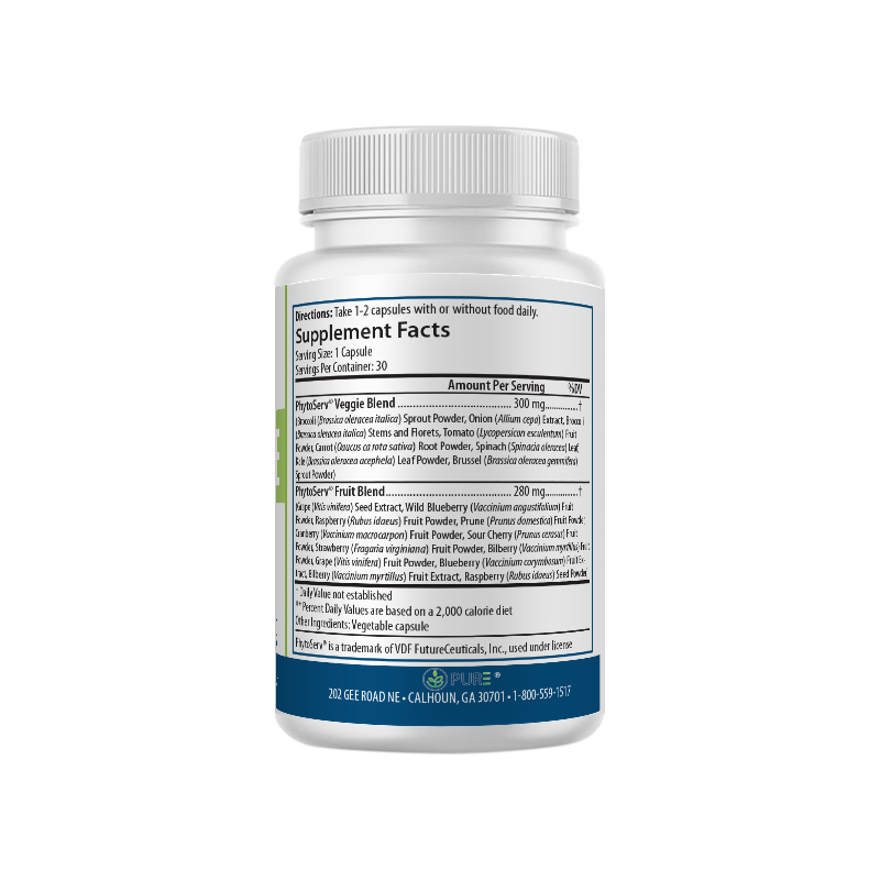 Full Serve | Phytoserv, Fruit & Veggie, Nutrition, 30 Caps, USA!
