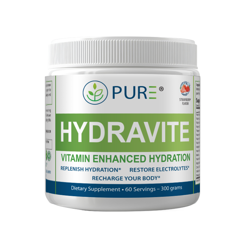 Hydravite | Electrolytes, Vitamins, Hydration, Strawberry, 60 Servings, USA!
