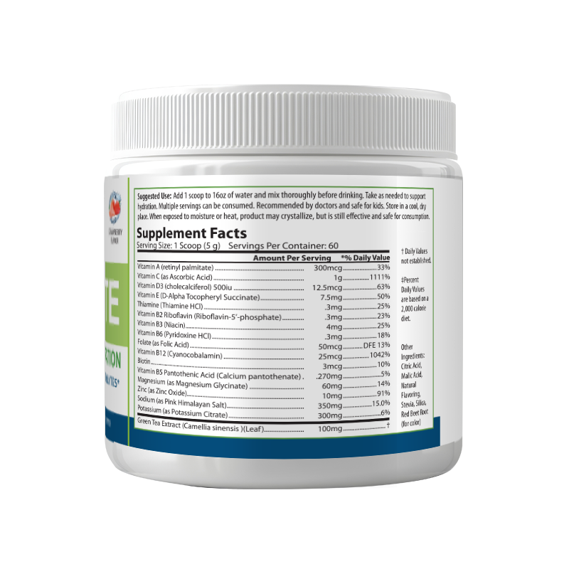 Hydravite | Electrolytes, Vitamins, Hydration, Strawberry, 60 Servings, USA!