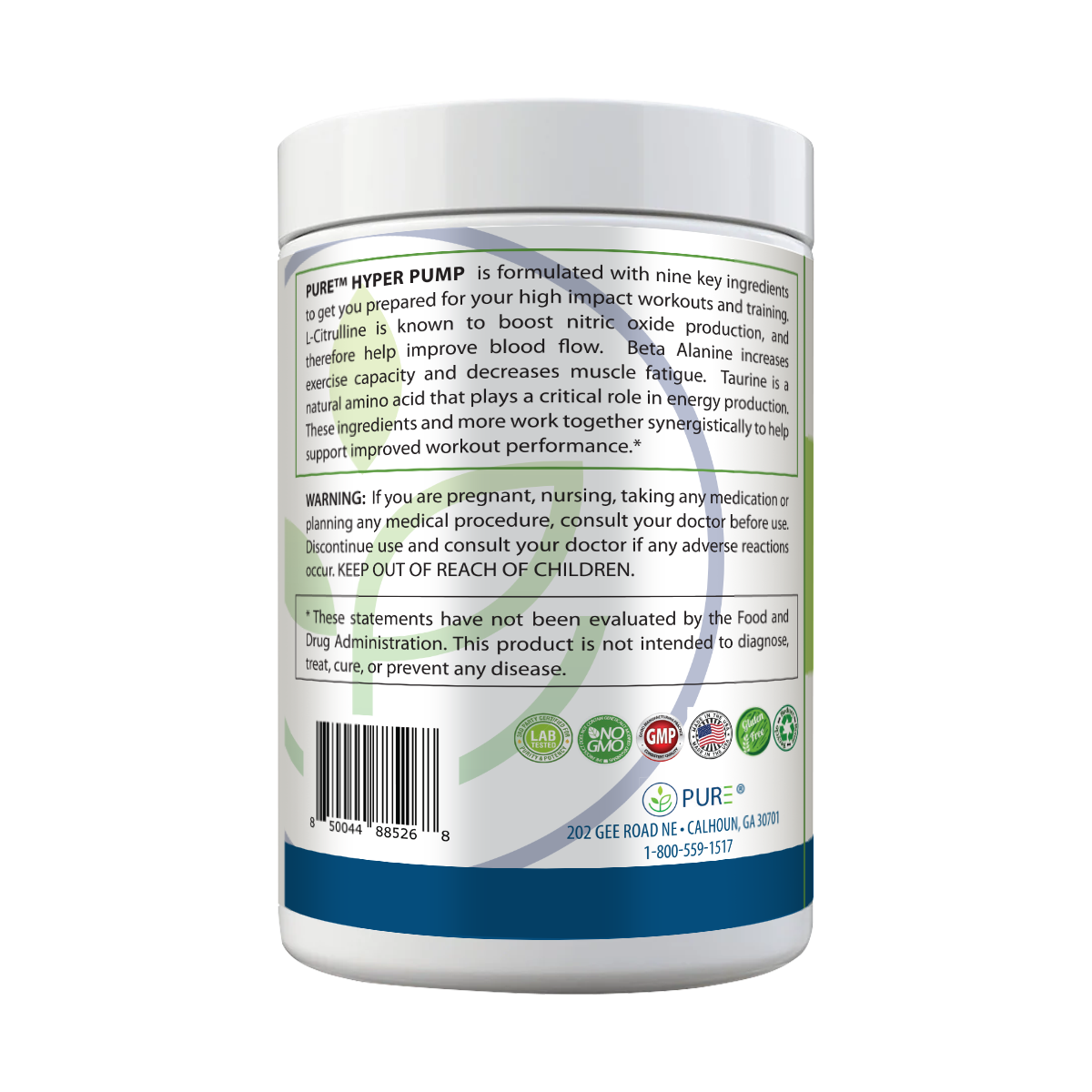 Hyper Pump | Pre-Workout, L-Citrulline, Beta Alanine, Fruit Punch, 25 Serving!