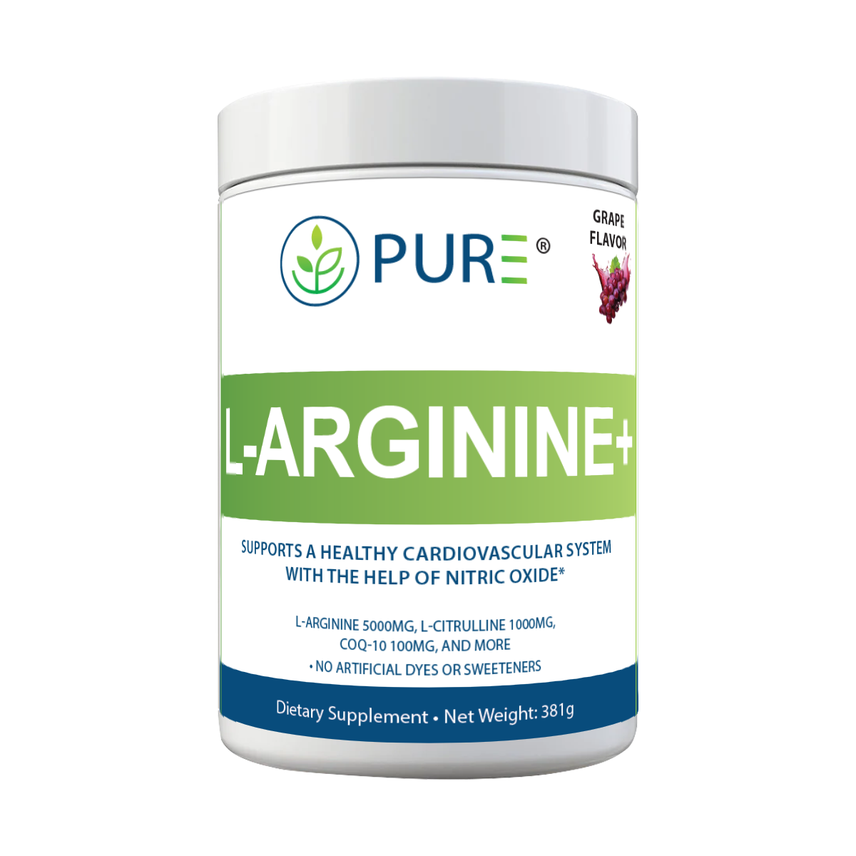 PURE® L-Arginine+ | Grape L-Arginine Powder