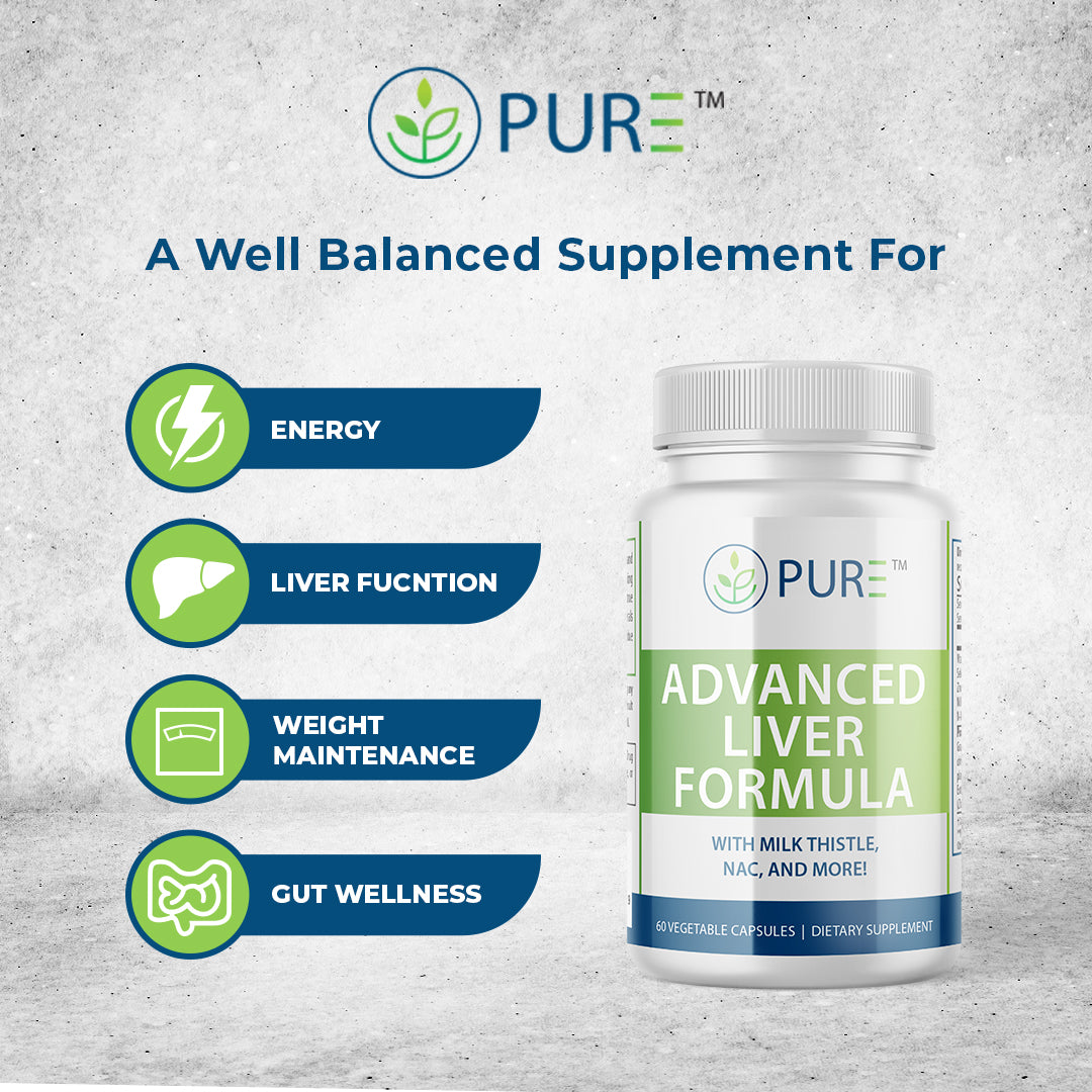 Advanced Liver Formula | Milk Thistle, NAC, Liver Detox, 60 Caps, USA!