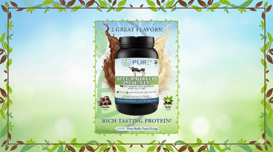 🎆NEW Product Highlight! PURE® Beef Protein Isolate is now available! Fuel Your Muscles and Recovery!🌟