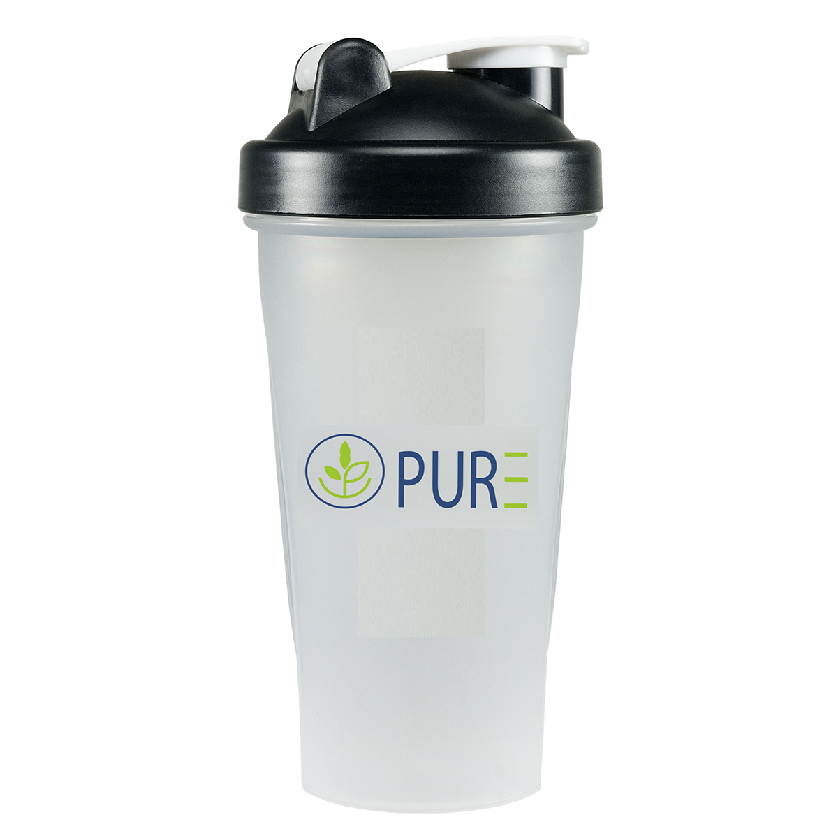 Shaker Bottle | PURE Branded! Works For Any Powder, Mix It Up Anywhere!