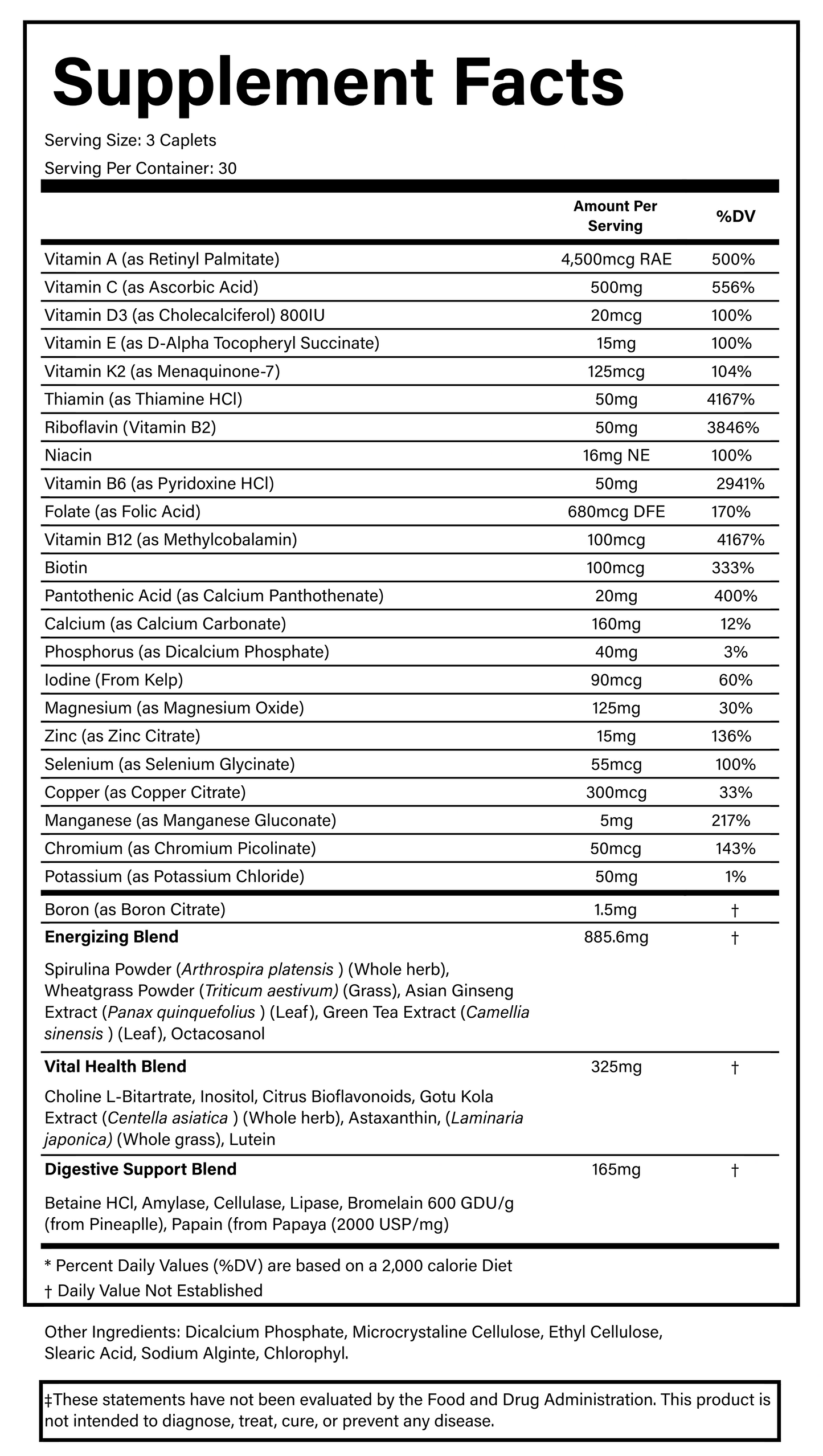 PURE® Adult Multivitamin | 90 Tablets