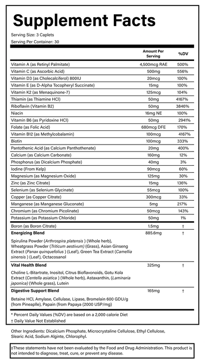 PURE® Adult Multivitamin | 90 Tablets