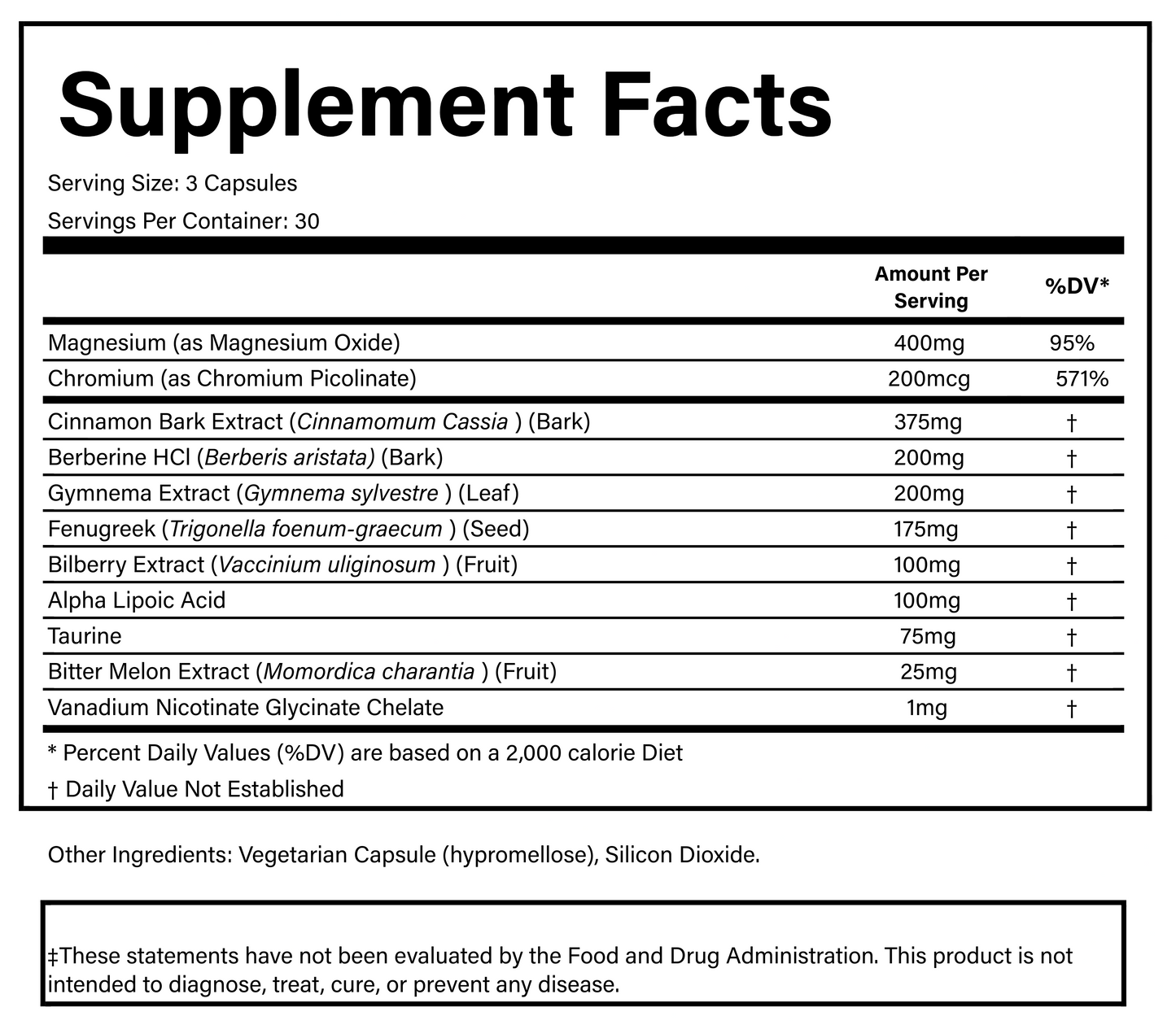 PURE® Blood Sugar Formula | 90 Capsules