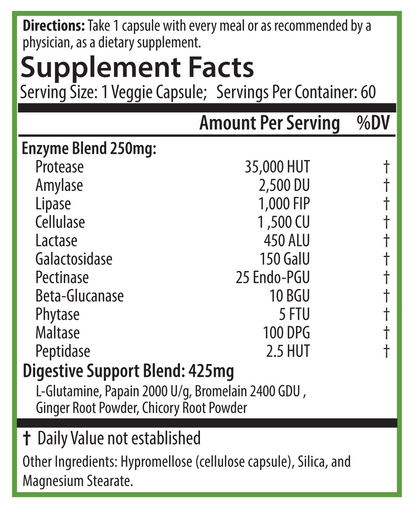 PURE® Digestive Enzymes+ | 60 Capsules