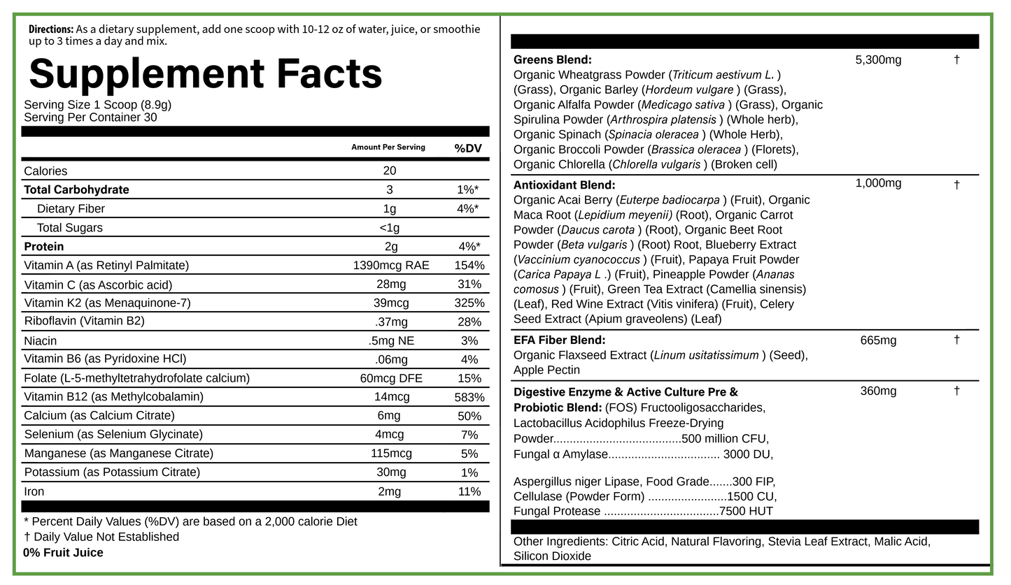 PURE® Greens Superfoods | Mango