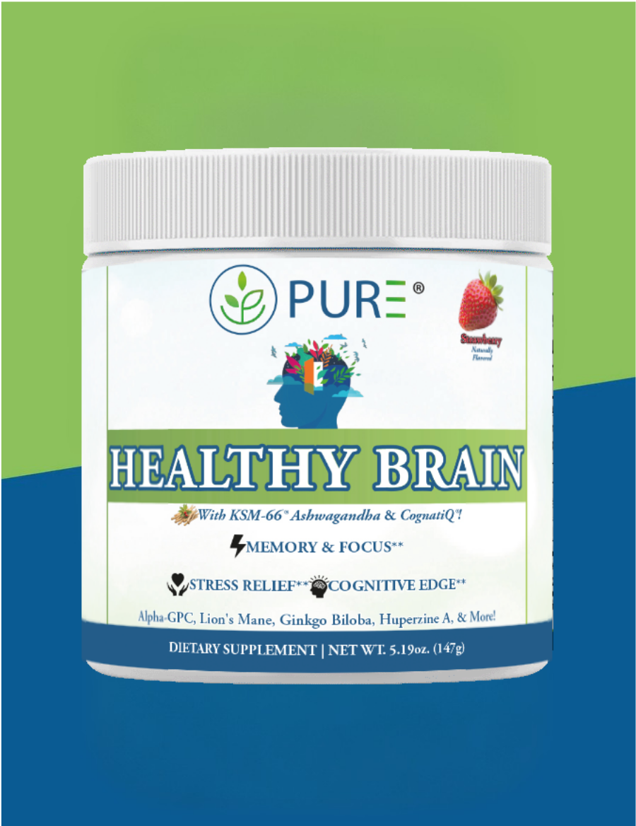 PURE® Healthy Brain | Strawberry Citrus Powder