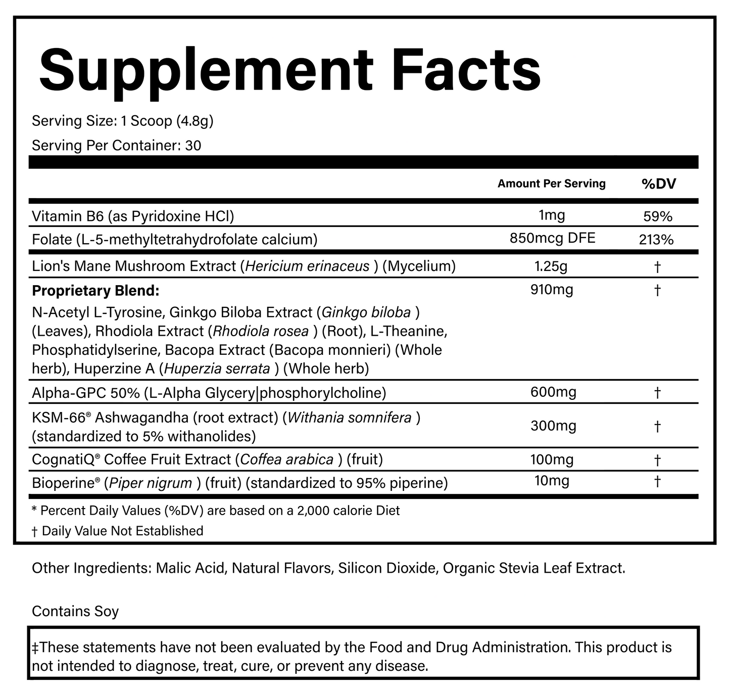 PURE® Healthy Brain | Mango Peach Tea Powder