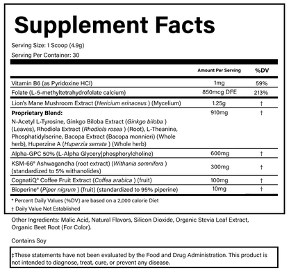 PURE® Healthy Brain | Strawberry Citrus Powder