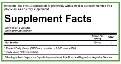 PURE® Irish Sea Moss | 60 Capsules