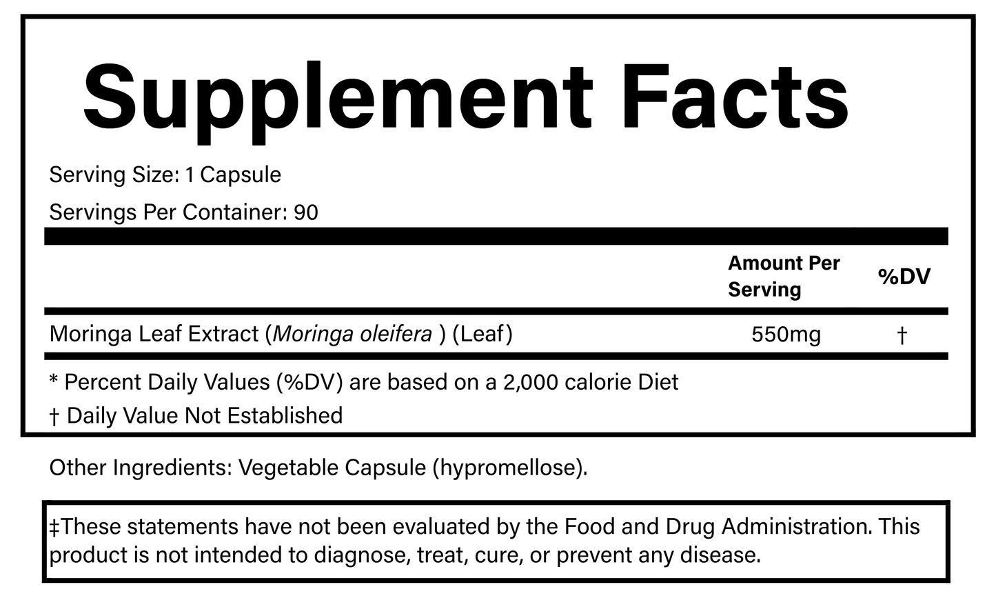 PURE® Moringa | 90 Capsules