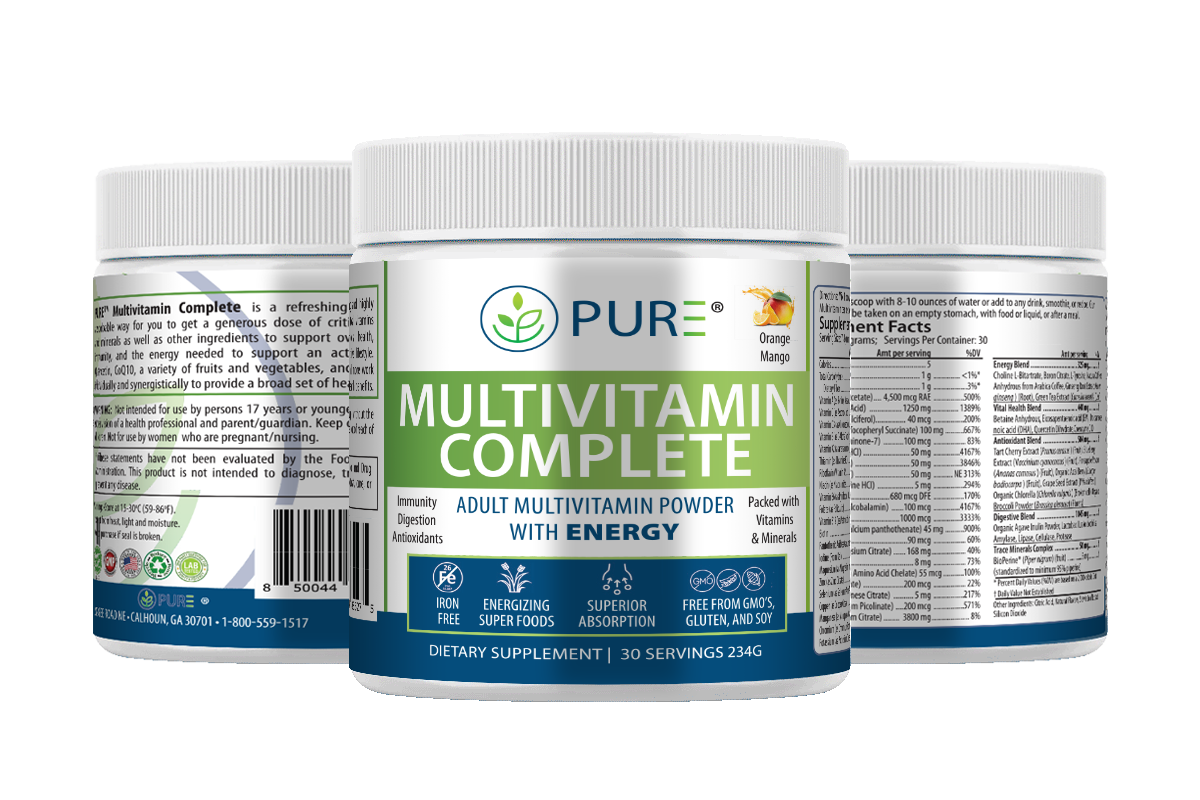 Multivitamin Complete | Vitamins, Superfoods, Orange Mango, 30 Servings, USA!