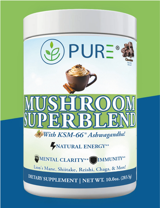 PURE® Mushroom Superblend | Chocolate Spice Powder