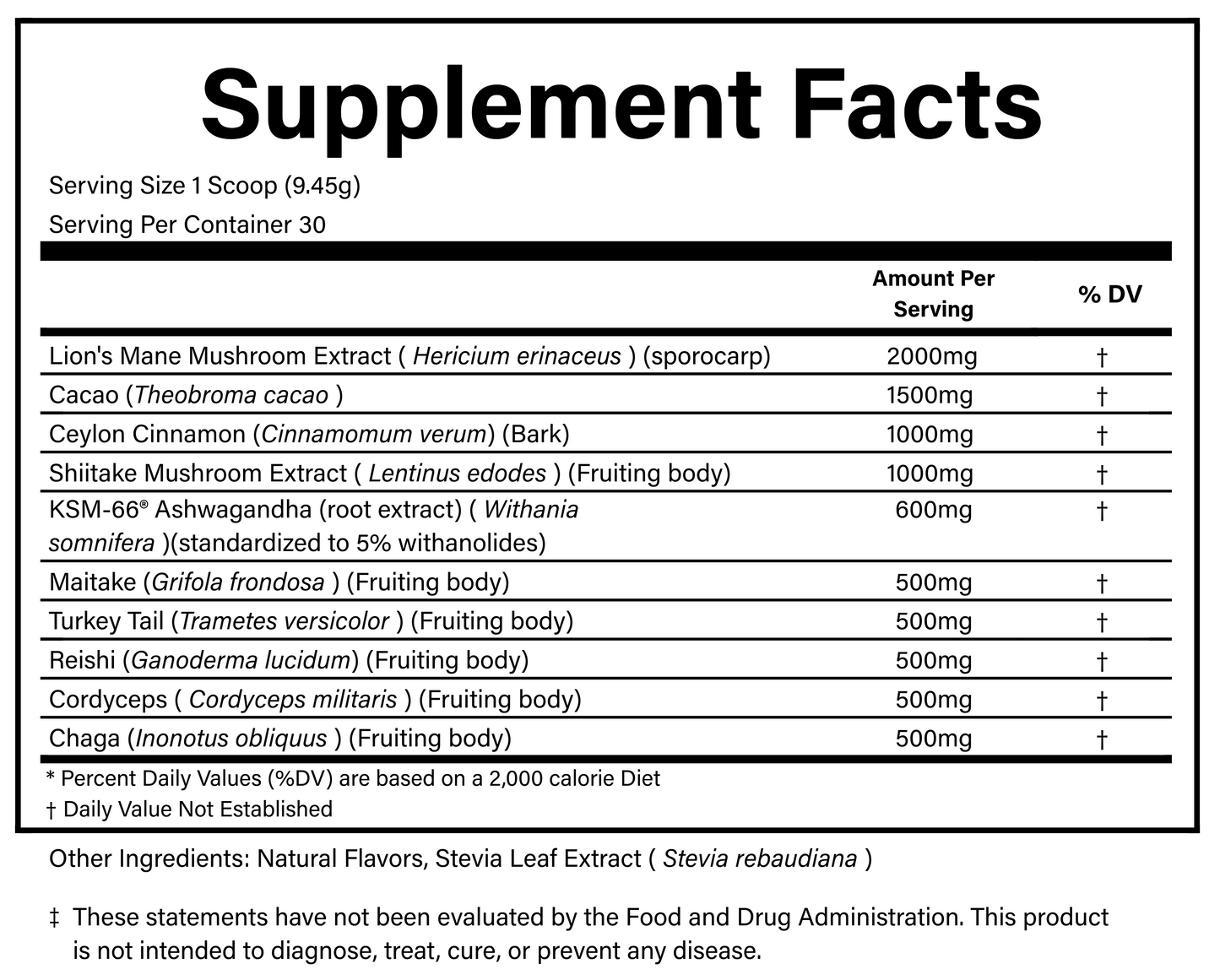 PURE® Mushroom Superblend | Chocolate Spice Powder