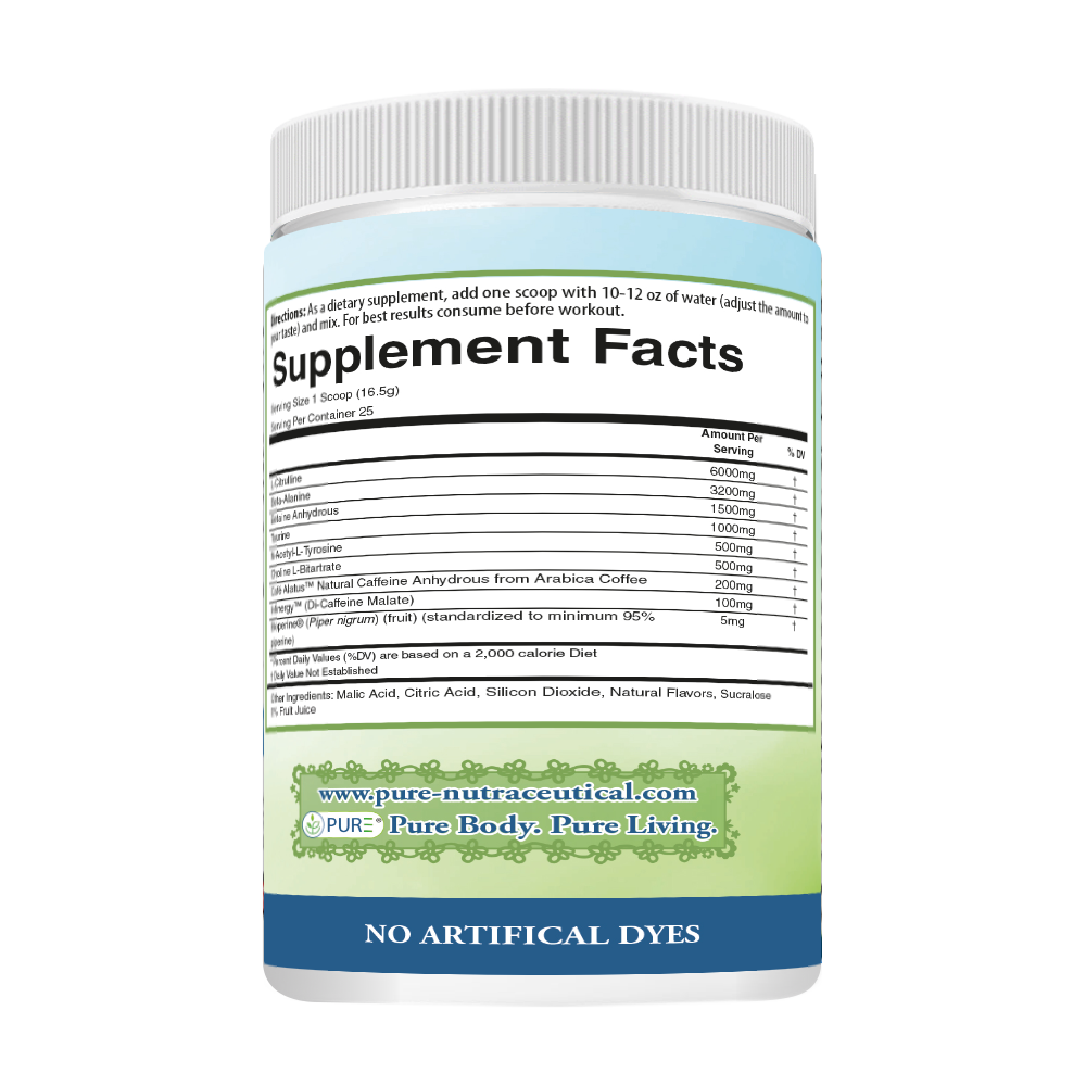 PURE® Hyper Power | Tropical Fruit Punch Powder