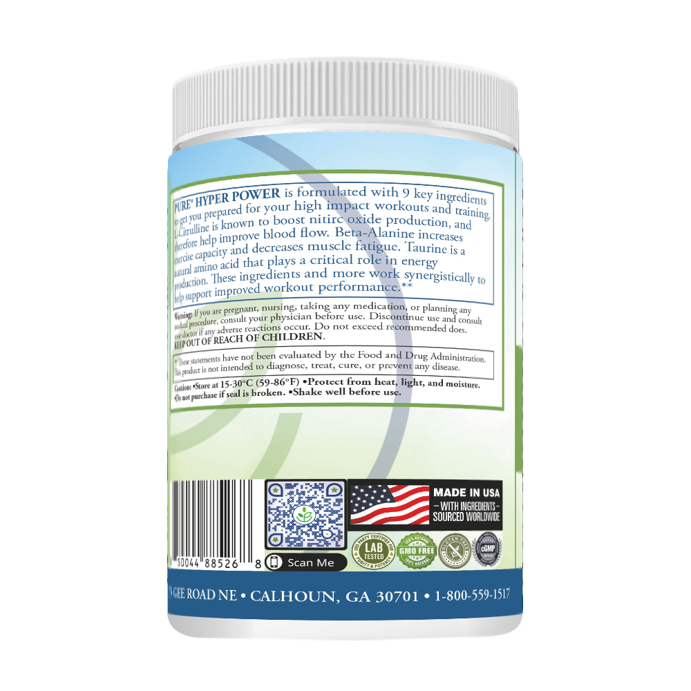 PURE® Hyper Power | Tropical Fruit Punch Powder