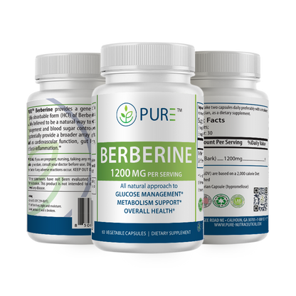 Berberine | 1200mg, Blood Sugar, Heart, Weight Loss, 30 Caps, USA!