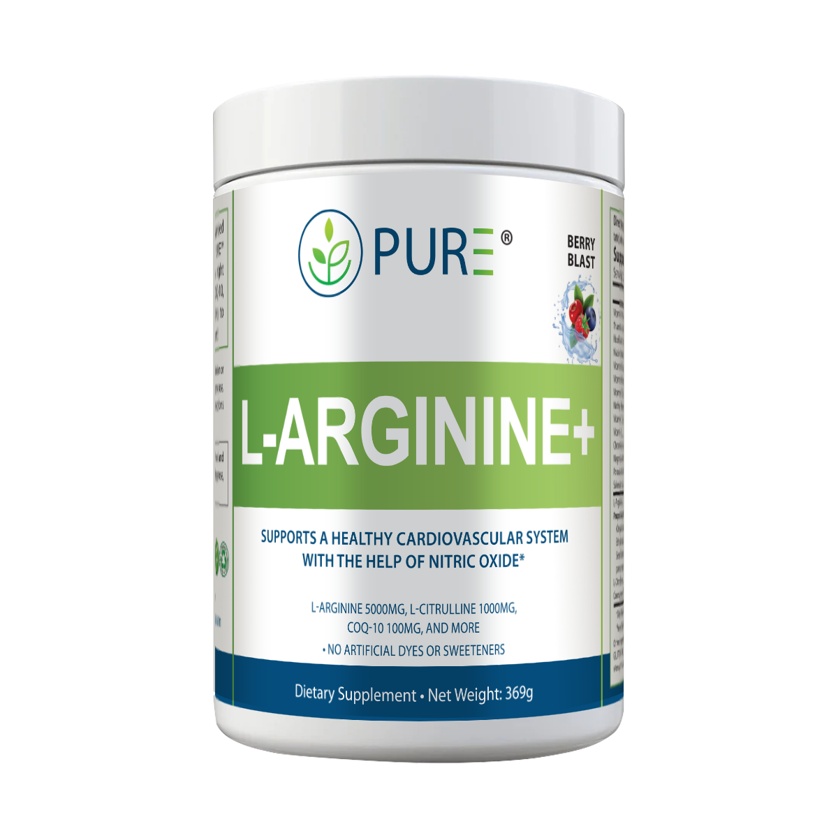 L-Arginine+ | Complete Cardiovascular Support | Berry, Cherry, Mango, Lemon Lime | Improve Circulation Antioxidants Energy & Stamina
