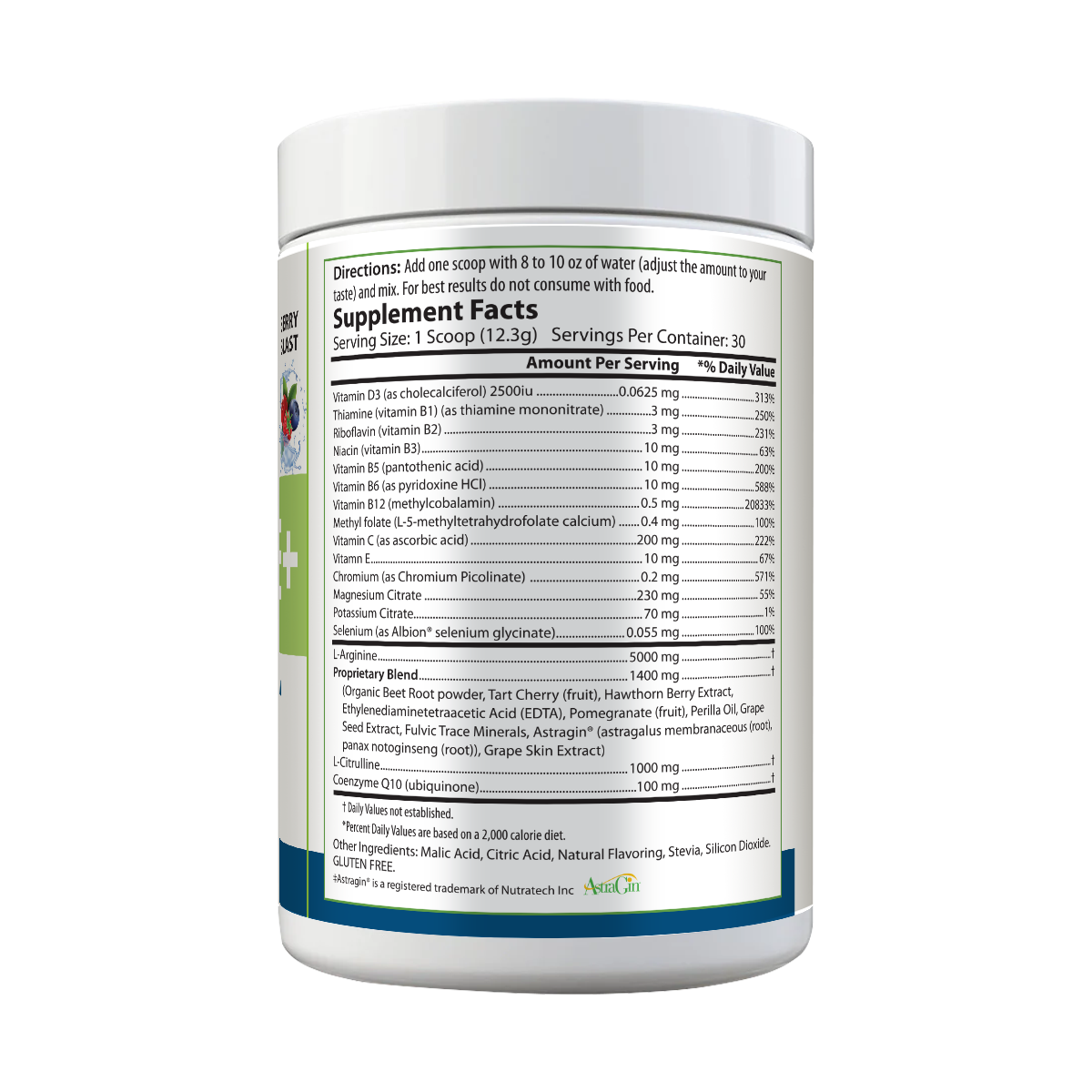 L-Arginine+ | Complete Cardiovascular Support | Berry, Cherry, Mango, Lemon Lime | Improve Circulation Antioxidants Energy & Stamina