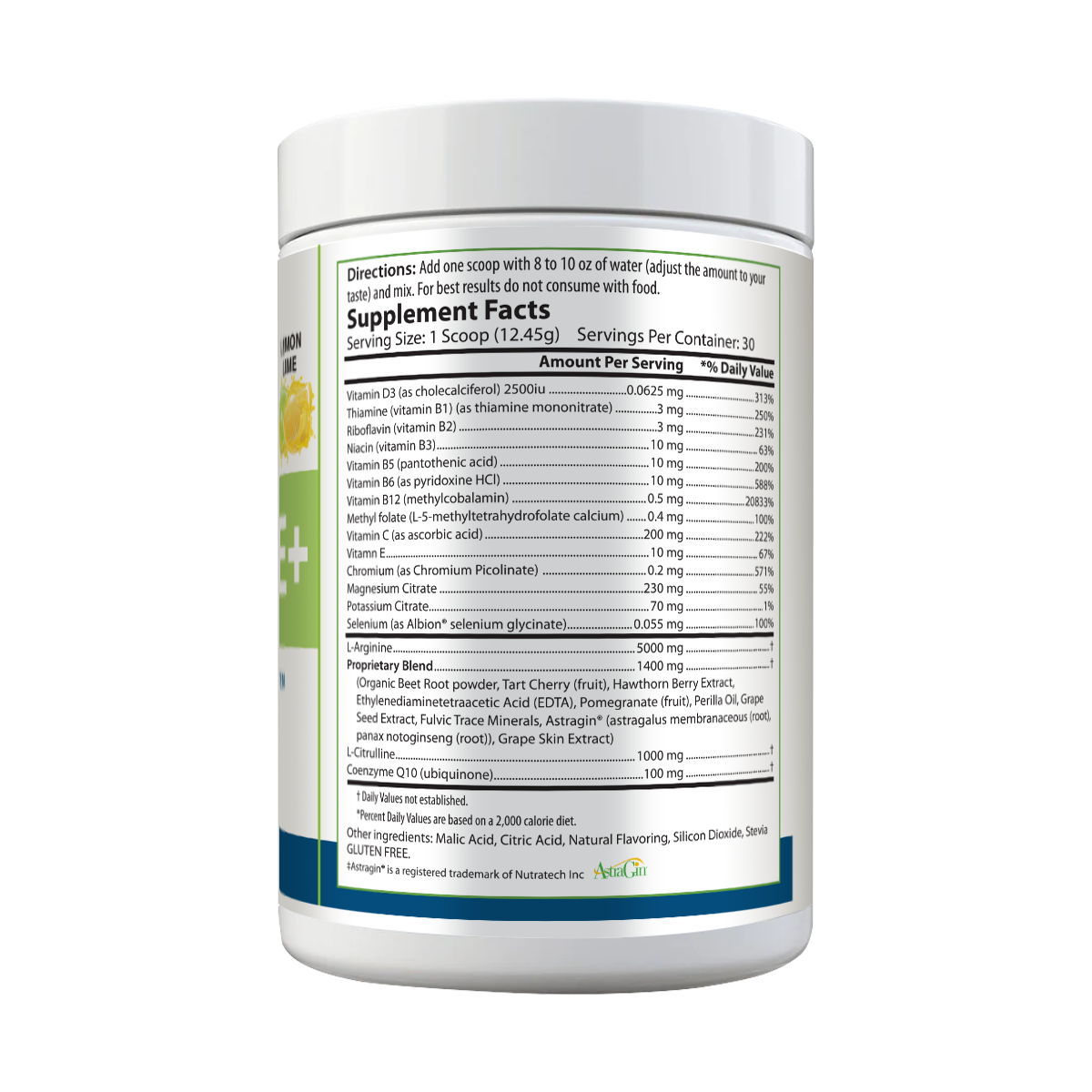 L-Arginine+ | Complete Cardiovascular Support | Berry, Cherry, Mango, Lemon Lime | Improve Circulation Antioxidants Energy & Stamina