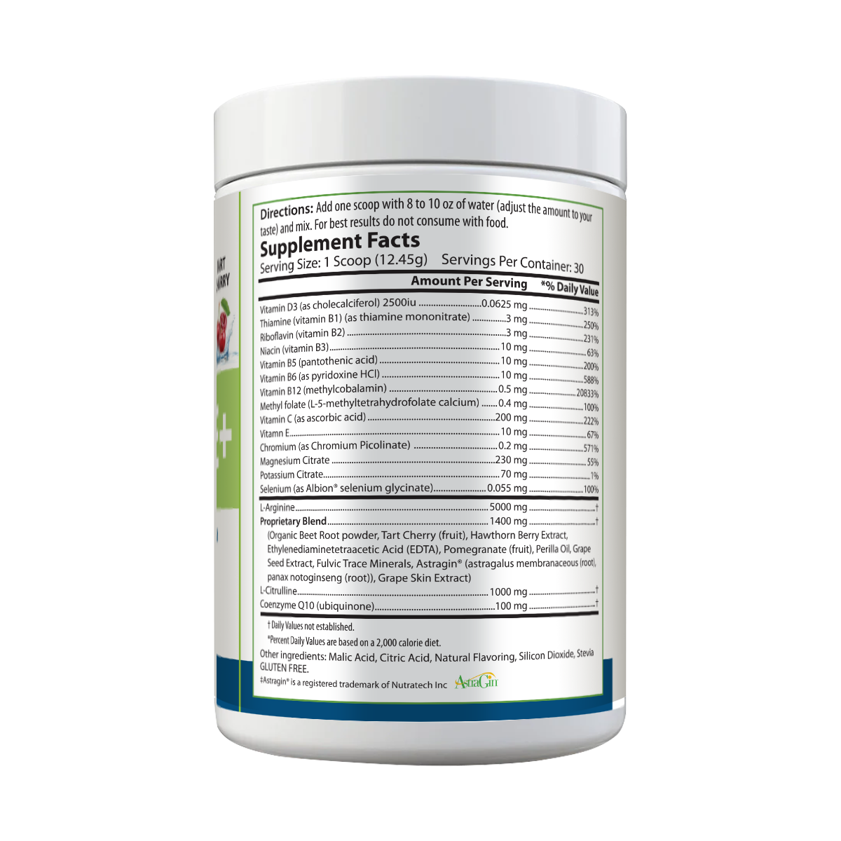 L-Arginine+ | Complete Cardiovascular Support | Berry, Cherry, Mango, Lemon Lime | Improve Circulation Antioxidants Energy & Stamina