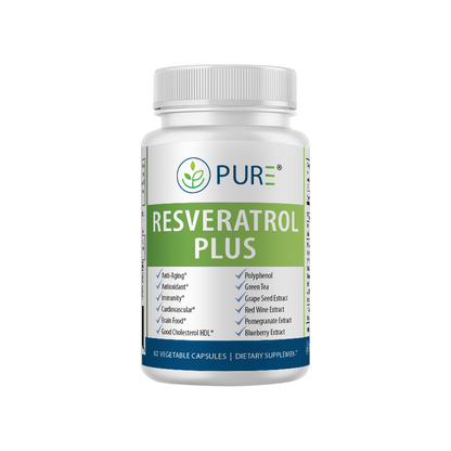 Resveratrol Plus | 605mg, Polyphenols, Heart, Anti-Aging, 60 Caps, USA!