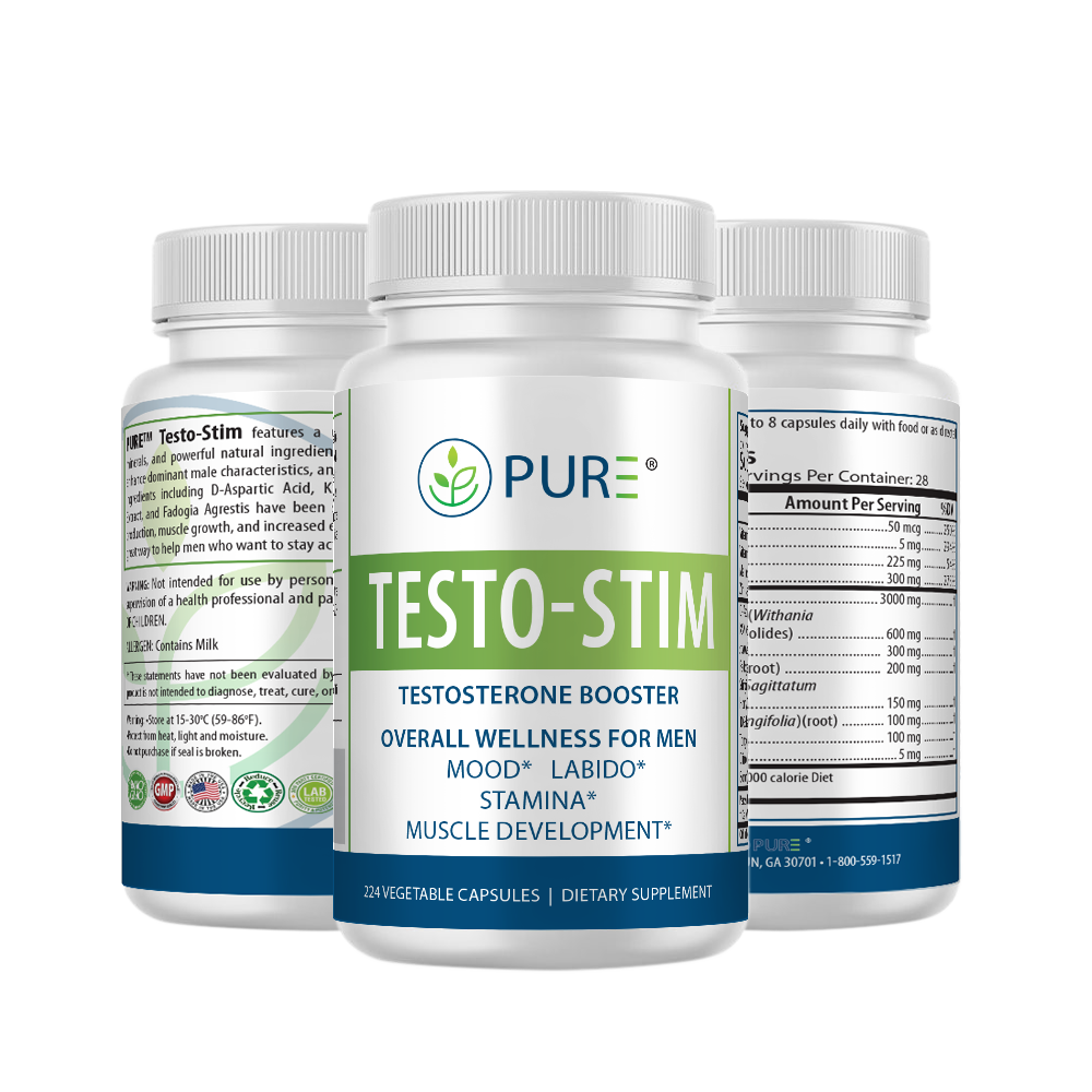 Testo-Stim | Fadogia, Ashwagandha, Testosterone Libido, 224 Caps, USA!