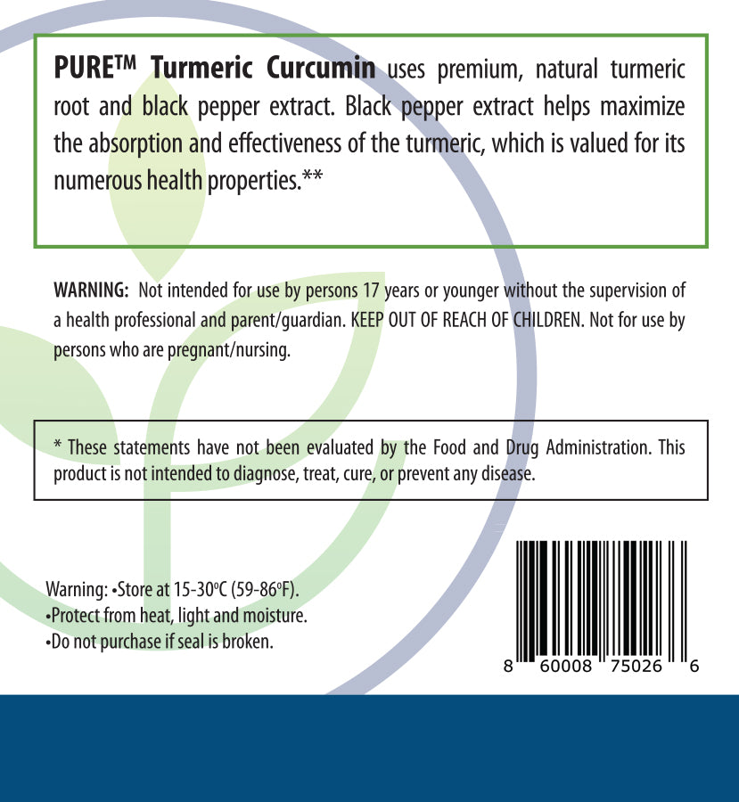 Turmeric Curcumin | 750mg, Black Pepper, Joint, Antioxidant, 180 Caps!