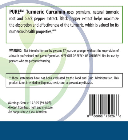Turmeric Curcumin | 750mg, Black Pepper, Joint, Antioxidant, 180 Caps!
