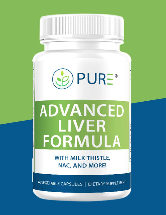 PURE® Advanced Liver Formula | Comprehensive Liver Detox & Support | Capsules (60 Count) | Liver Repair | Protection | Overall Wellness & Energy