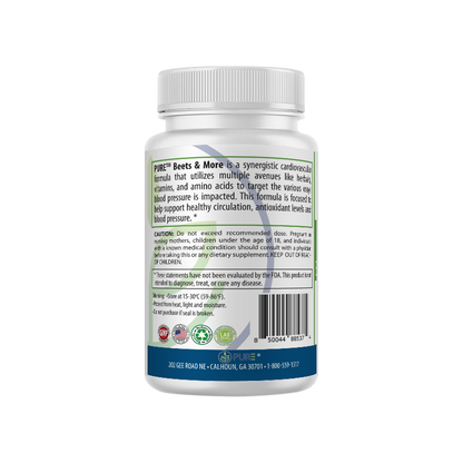 Beets & More | Beet Root, L-Arginine, Blood Pressure, Heart, 90 Caps, USA!