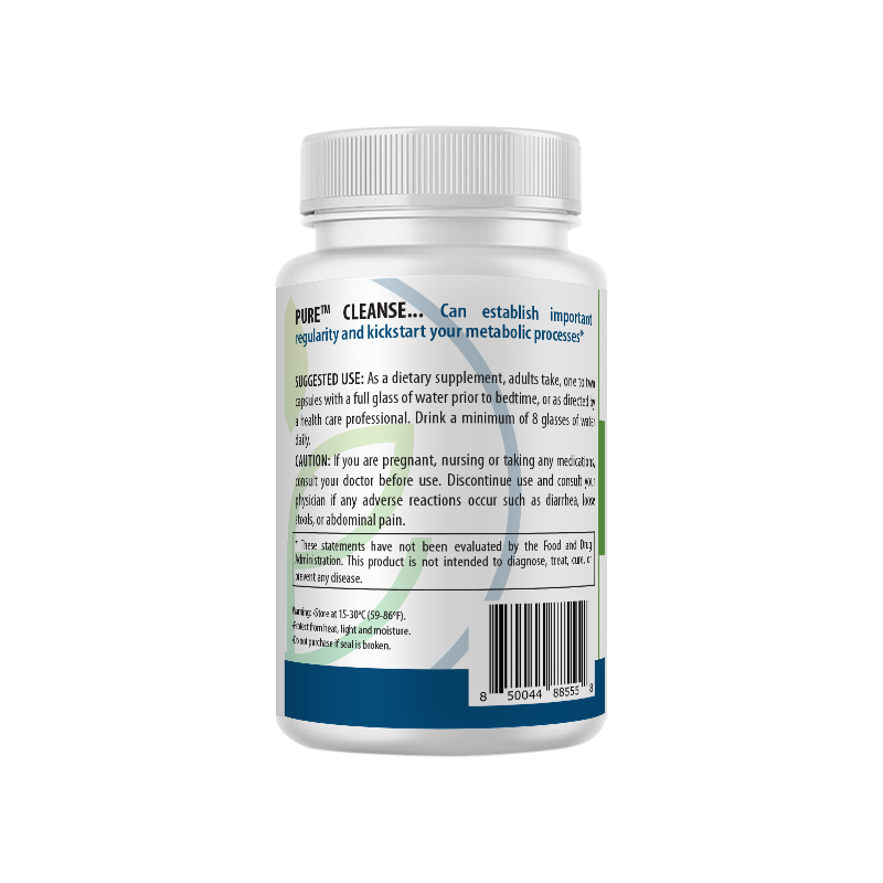 Pure Cleanse | Psyllium, Detox, Bloat Relief, Weight Loss, 60 Caps!