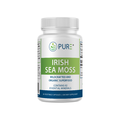Irish Sea Moss | (750 mg, 60 day supply!) 100% Organic Wildcrafted Sea Moss!