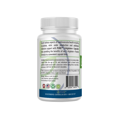L-arginine+ Capsules | L-Citrulline, Heart, Nitric Oxide, 60 Caps, USA!
