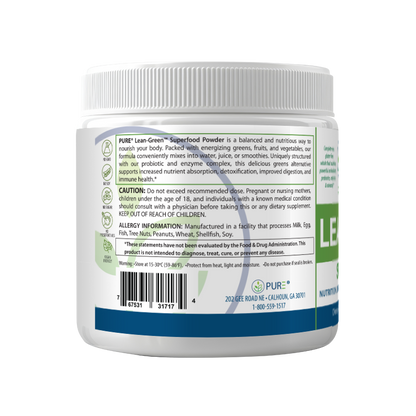 Raw Organic Greens Superfoods | Spirulina, Detox, Mango, Lemon Lime, 30 Servings, USA!