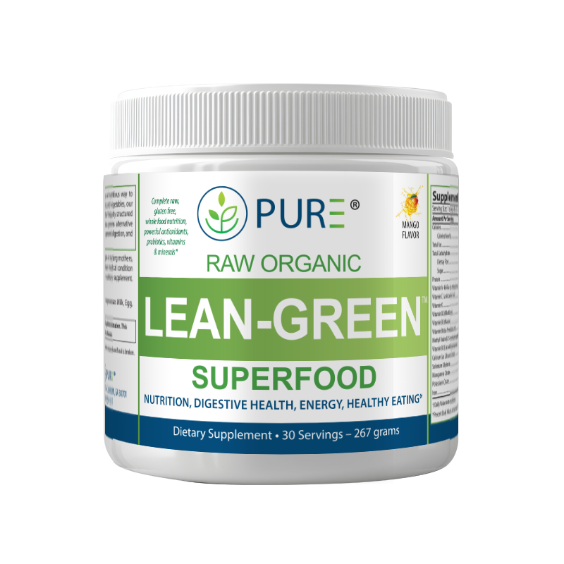 Raw Organic Greens Superfoods | Spirulina, Detox, Mango, Lemon Lime, 30 Servings, USA!