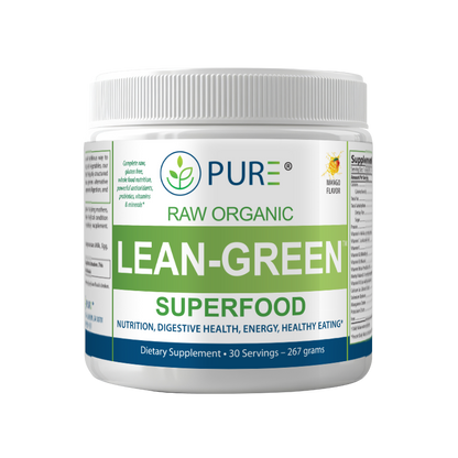 Raw Organic Greens Superfoods | Spirulina, Detox, Mango, Lemon Lime, 30 Servings, USA!