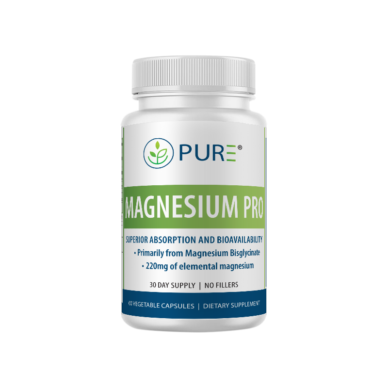 Magnesium Pro | 220mg, Bisglycinate, Stress, Muscle, 60 Caps, USA!