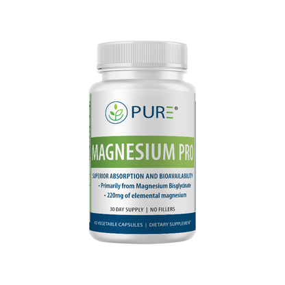 Magnesium Pro | 220mg, Bisglycinate, Stress, Muscle, 60 Caps, USA!