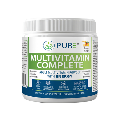 Multivitamin Complete | Vitamins, Superfoods, Orange Mango, 30 Servings, USA!