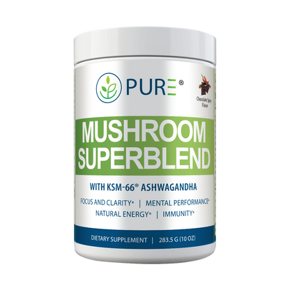 Mushroom Superblend | Lion’s Mane, Energy, Focus, Chocolate Spice, 30 Serving