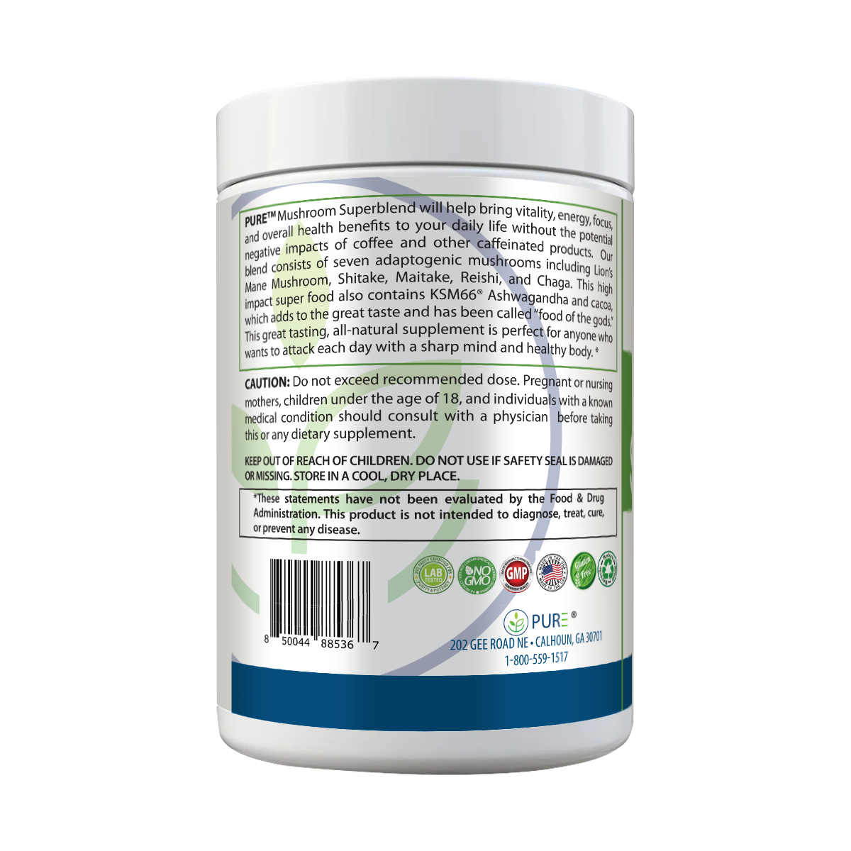 Mushroom Superblend | Lion’s Mane, Energy, Focus, Chocolate Spice, 30 Serving