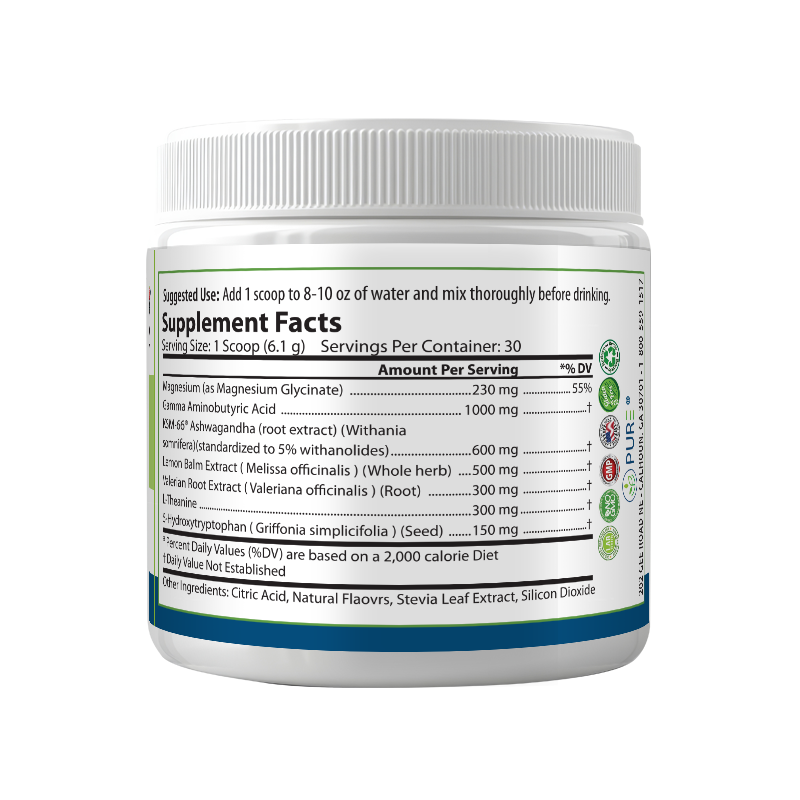 Serenity | Ashwagandha, GABA, Stress Relief, Sleep, Mixed Berry, 30 Servings!