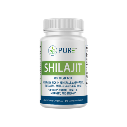 Shilajit | 600mg, 50% Fulvic Acid, Energy, Immune, 60 Caps, USA!